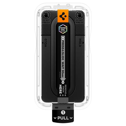 Folie de protectie Ecran Spigen GlastR EZ FIT Pro HD pentru Samsung Galaxy S26 FE S741, Sticla Securizata, Full Glue, Set 2 bucati AGL11811