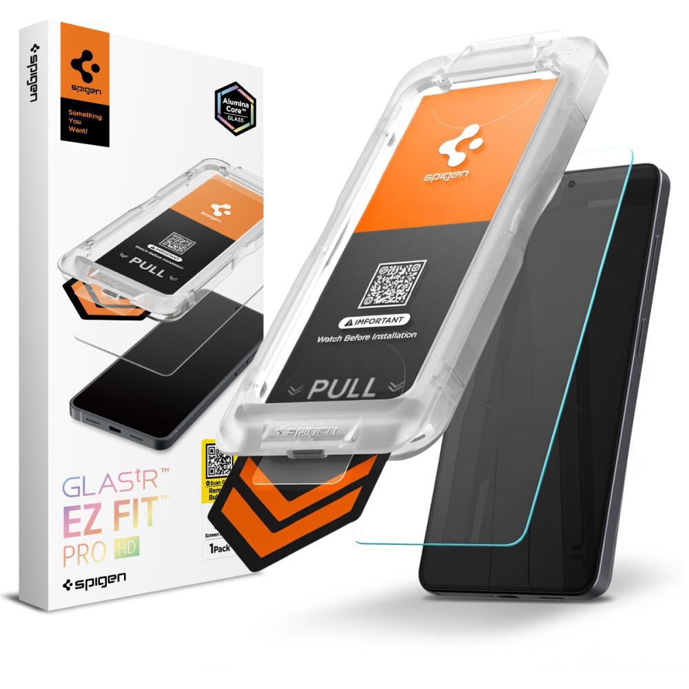 Folie de protectie Ecran Spigen GlastR EZ FIT Pro HD pentru Samsung Galaxy S26 S942, Sticla Securizata, Full Glue AGL11097