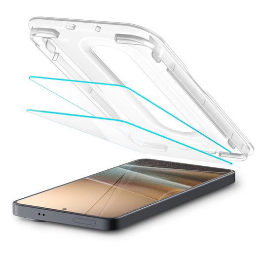 Folie de protectie Ecran Spigen GlastR EZ FIT Pro HD Anti-Reflection pentru Samsung Galaxy S26 S942, Sticla Securizata, Full Glue, Set 2 bucati