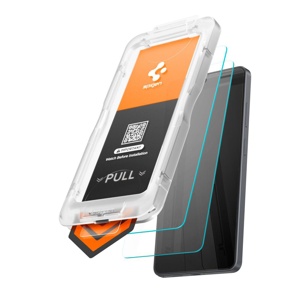 Folie de protectie Ecran Spigen GlastR EZ FIT Pro HD pentru Samsung Galaxy S26 Ultra S948, Sticla Securizata, Full Glue, Set 2 bucati AGL11072