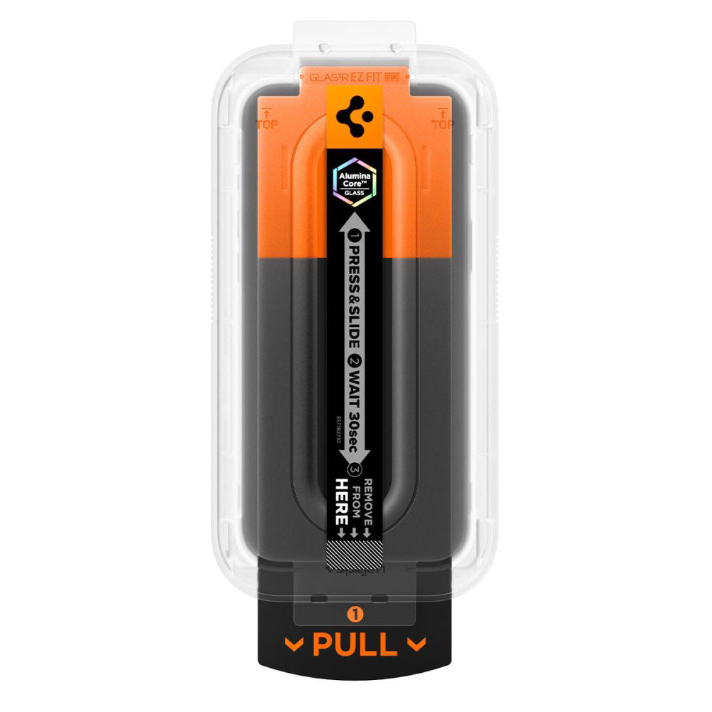 Folie de protectie Ecran Spigen GlastR EZ FIT Pro pentru Apple iPhone 17 Pro / 17 / 16 Pro, Sticla Securizata, Full Glue