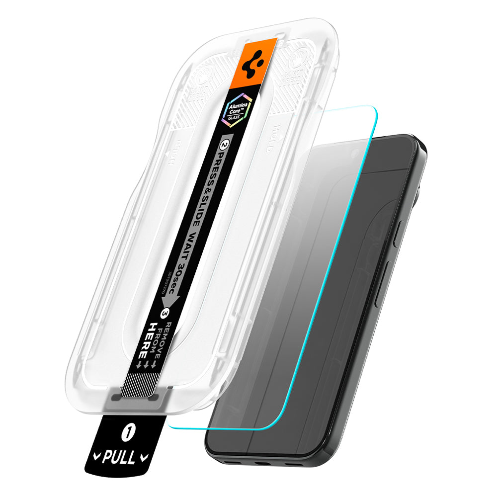 Folie de protectie Ecran Spigen GlastR EZ FIT Pro pentru Google Pixel 11 Pro / 11, Sticla Securizata, Full Glue, Set 2 bucati AGL11480
