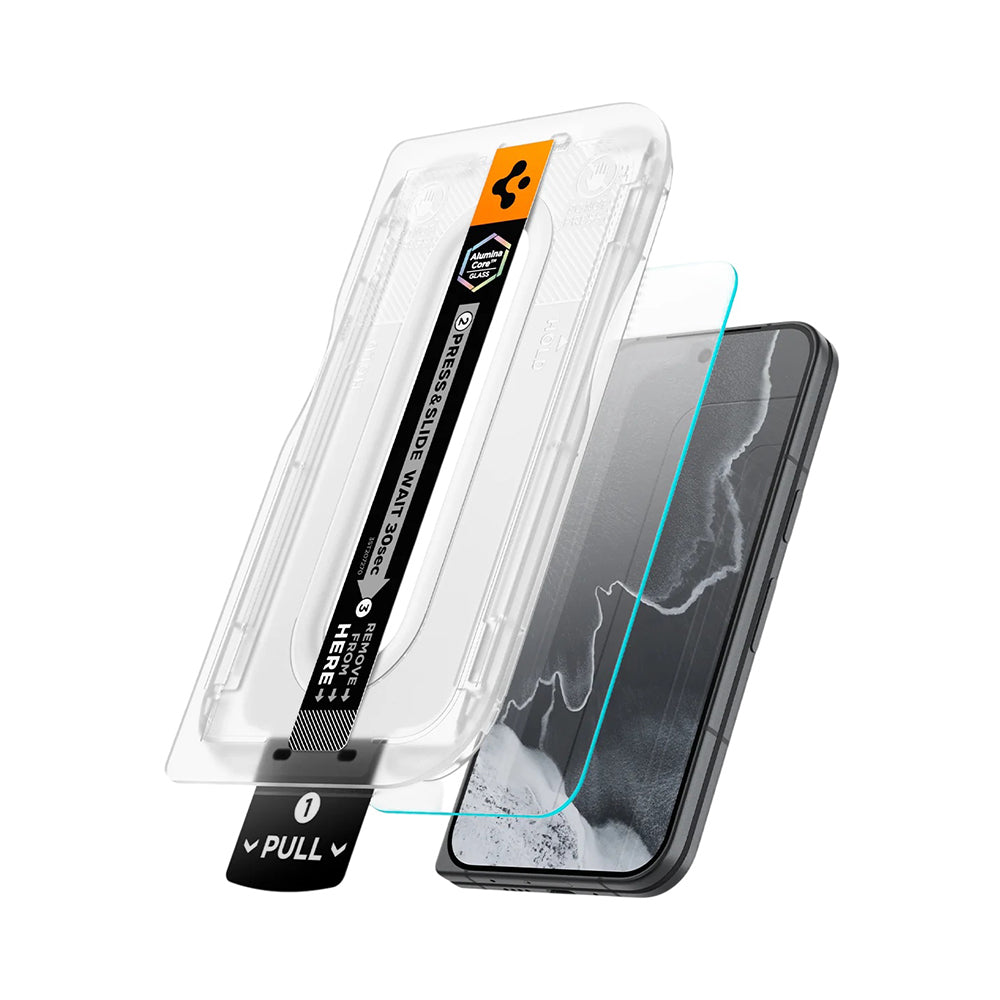 Folie de protectie Ecran Spigen GlastR EZ FIT Pro pentru Google Pixel 11 Pro Fold, Sticla Securizata, Full Glue, Set 2 bucati AGL11490