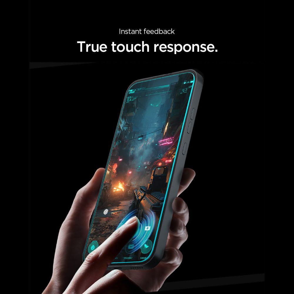 Folie de protectie Ecran Spigen GlastR EZ FIT Pro pentru Nothing Phone (4a) Pro, Sticla Securizata, Full Glue, Set 2 bucati AGL11681