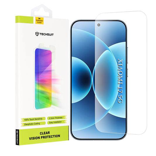 Folie de protectie Ecran Techsuit Clear Vision pentru Xiaomi 17, Sticla Securizata, Full Glue