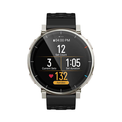 Folie de protectie Ecran Techsuit Nano Flex pentru Amazfit Active 3 Premium, Plastic, Set 2 bucati, Neagra