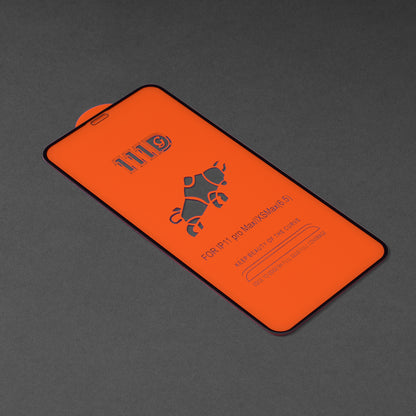 Folie de protectie Ecran Techsuit pentru Apple iPhone 11 Pro Max / XS Max, Sticla Securizata, Full Glue, 111D, Neagra