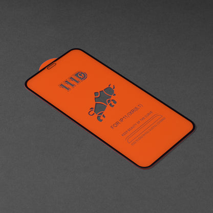 Folie de protectie Ecran Techsuit pentru Apple iPhone 11 / XR, Sticla Securizata, Full Glue, 111D, Neagra