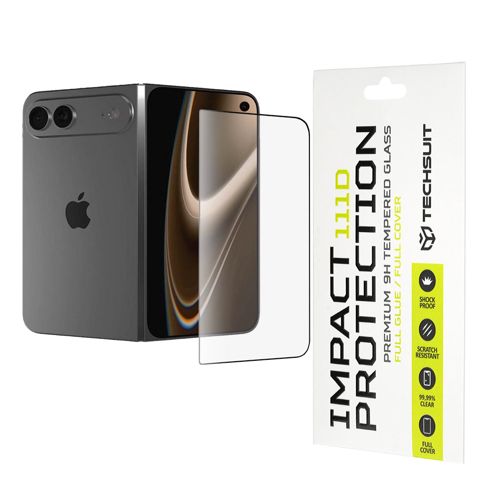 Folie de protectie Ecran Techsuit pentru Apple iPhone Ultra, Sticla Securizata, Full Glue, 111D, Neagra