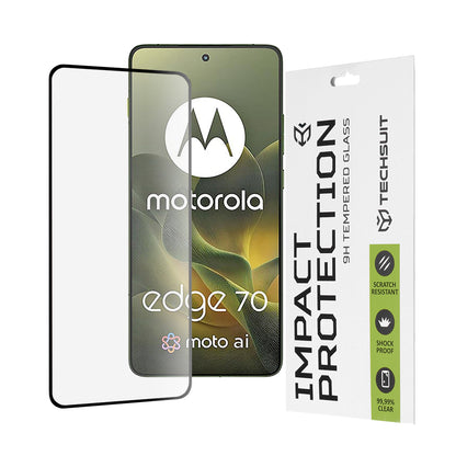 Folie de protectie Ecran Techsuit pentru Motorola Edge 70, Sticla Securizata, Full Glue, 111D, Neagra