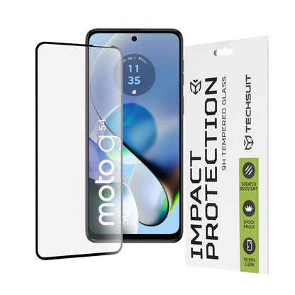 Folie de protectie Ecran Techsuit pentru Motorola Moto G64 / G54 Power Edition / G14 / G54, Sticla Securizata, Full Glue, 111D, Neagra