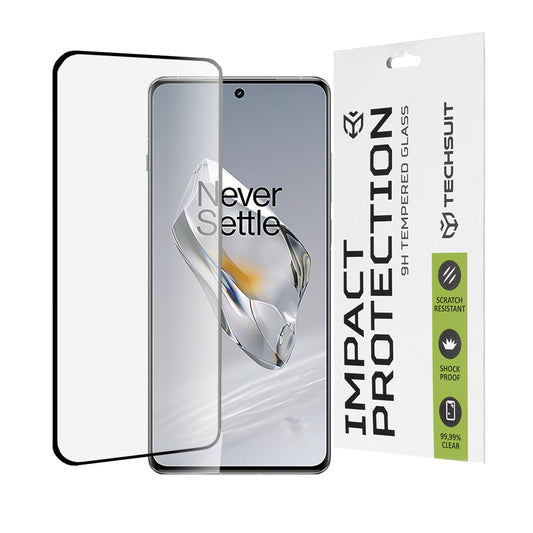 Folie de protectie Ecran Techsuit pentru OnePlus 12, Sticla Securizata, Full Glue, 111D, Neagra