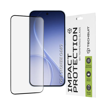 Folie de protectie Ecran Techsuit pentru Oppo Reno15 FS / Reno15 F, Sticla Securizata, Full Glue, 111D, Neagra