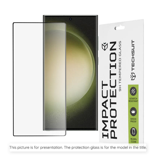 Folie de protectie Ecran Techsuit pentru Oppo Reno16 F / Reno16 FS, Sticla Securizata, Full Glue, 111D, Neagra