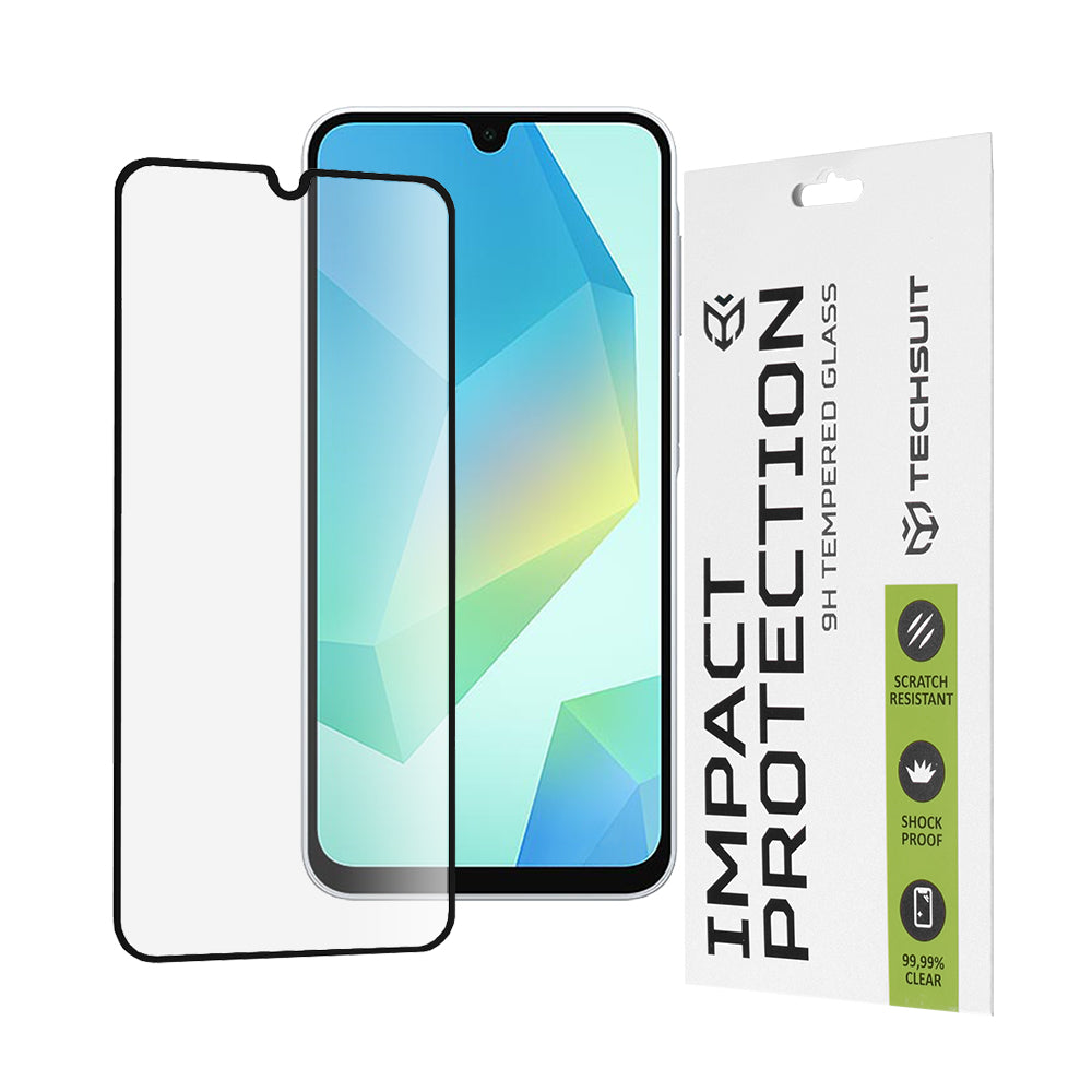 Folie de protectie Ecran Techsuit pentru Samsung Galaxy A17 4G / A17 5G / A16 5G A166 / A16 4G A165, Sticla Securizata, Full Glue, 111D, Neagra