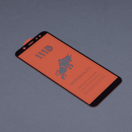 Folie de protectie Ecran Techsuit pentru Samsung Galaxy A6 Plus (2018) A605, Sticla Securizata, Full Glue, 111D, Neagra
