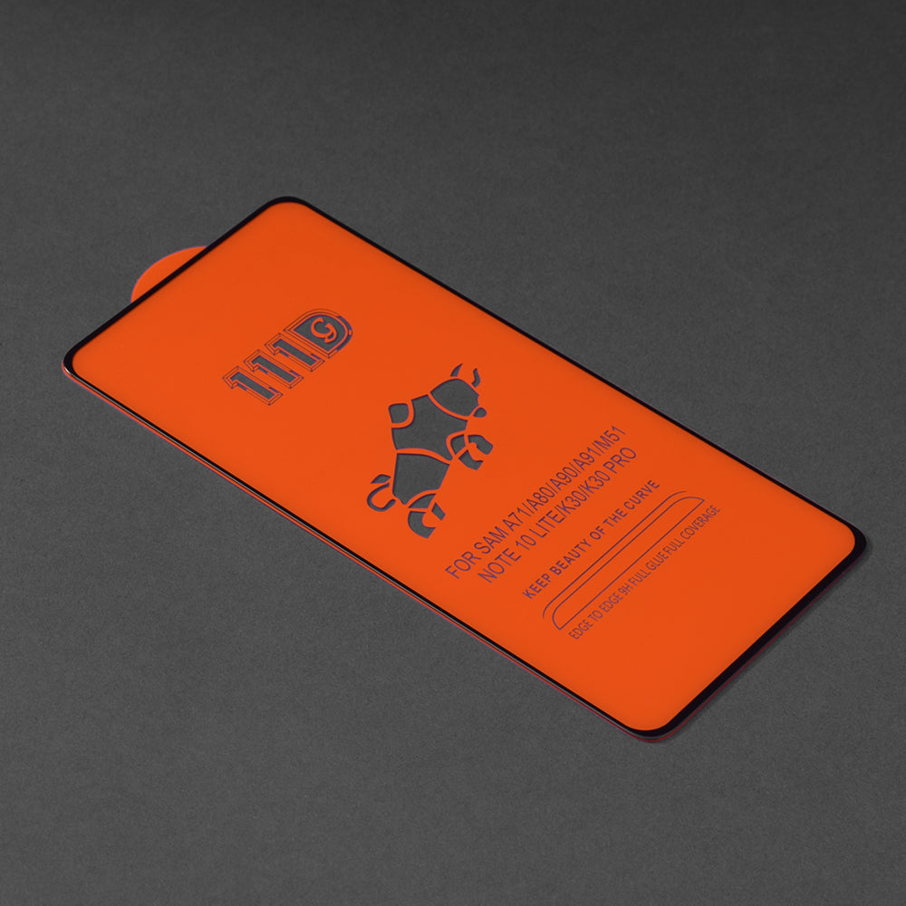 Folie de protectie Ecran Techsuit pentru Samsung Galaxy M51 M515 / A71 5G A716 / Note10 Lite N770, Sticla Securizata, Full Glue, 111D, Neagra