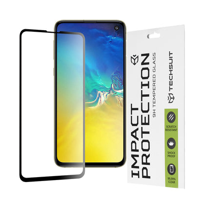 Folie de protectie Ecran Techsuit pentru Samsung Galaxy S10e G970, Sticla Securizata, Full Glue, 111D, Neagra