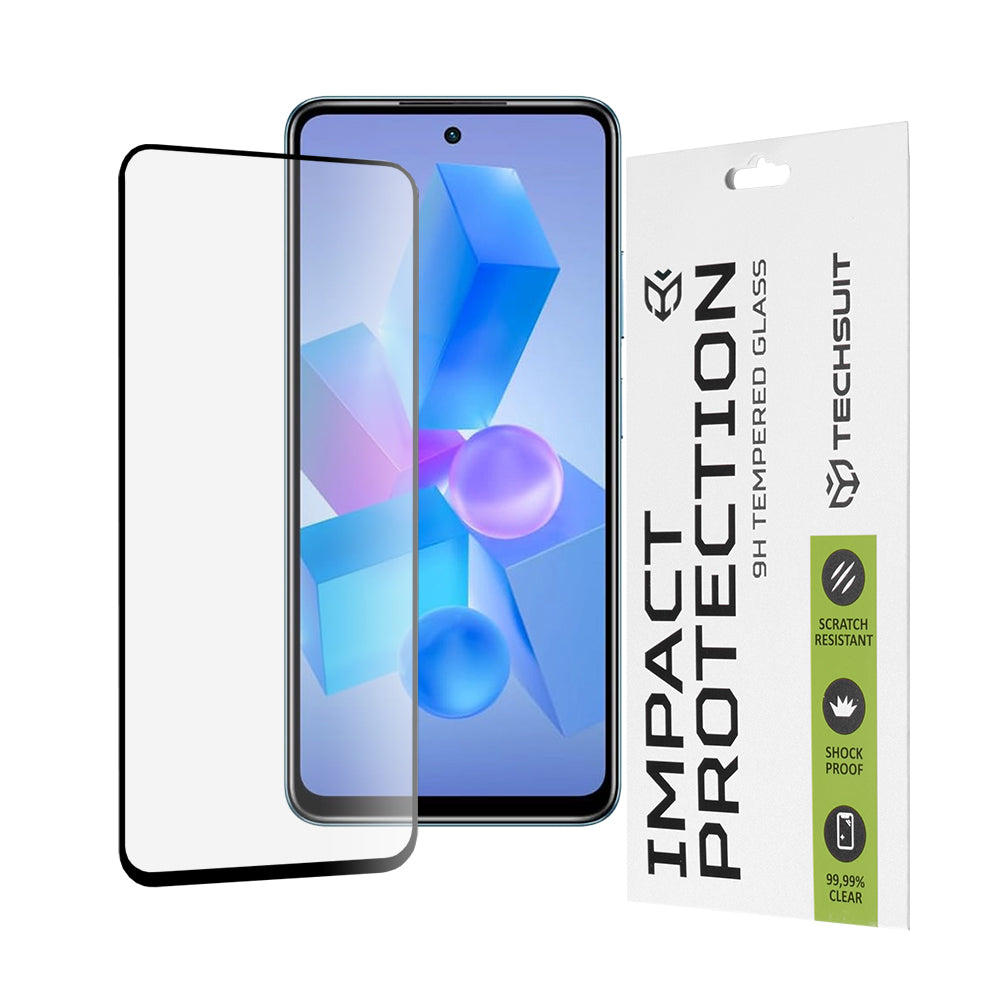 Folie de protectie Ecran Techsuit pentru Tecno Spark 20 Pro / Pova 5 Pro / Hot 40 / Hot 40 Pro, Sticla Securizata, Full Glue, 111D, Neagra