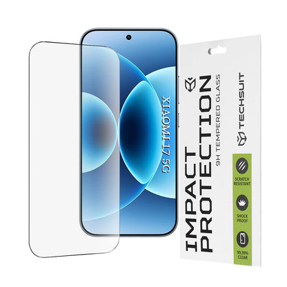 Folie de protectie Ecran Techsuit pentru Xiaomi 17, Sticla Securizata, Full Glue, 111D, Neagra