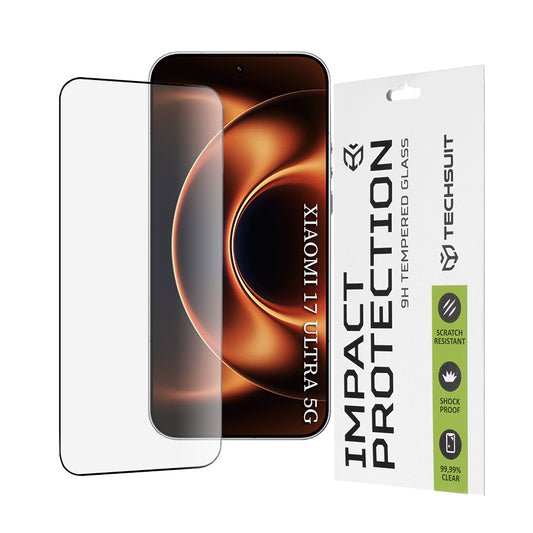 Folie de protectie Ecran  Techsuit pentru Xiaomi 17 Ultra, Sticla Securizata, Full Glue, 111D, Neagra