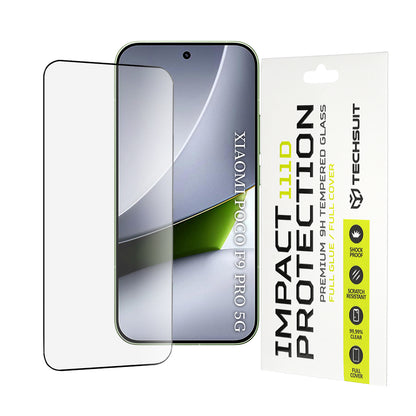 Folie de protectie Ecran Techsuit pentru Xiaomi Poco F9 Pro, Sticla Securizata, Full Glue, 111D, Neagra