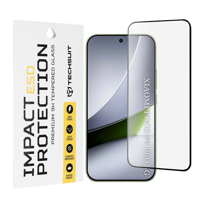 Folie de protectie Ecran Techsuit pentru Xiaomi Poco F9 Pro, Sticla Securizata, Full Glue, Neagra