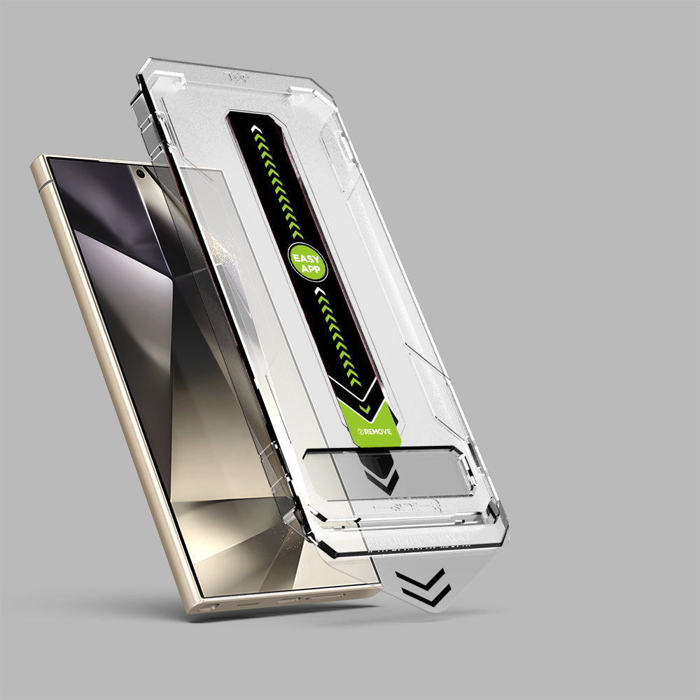 Folie de protectie Ecran Techsuit TitanGlass CrystalHD pentru Samsung Galaxy S24 Ultra S928, Sticla Securizata, Full Glue