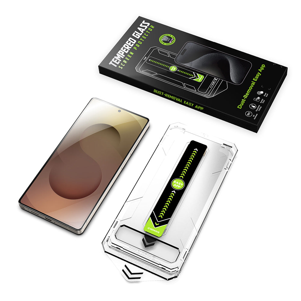 Folie de protectie Ecran Techsuit TitanGlass CrystalHD pentru Samsung Galaxy S25 S931 / S24 S921, Sticla Securizata, Full Glue