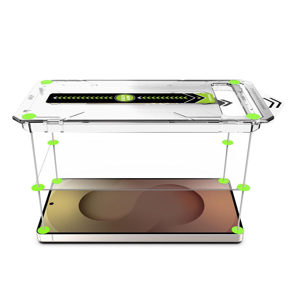 Folie de protectie Ecran Techsuit TitanGlass CrystalHD pentru Samsung Galaxy S26 Plus, Sticla Securizata, Full Glue, Set 2 bucati
