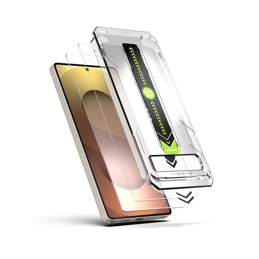 Folie de protectie Ecran Techsuit TitanGlass CrystalHD pentru Samsung Galaxy S26 Ultra, Sticla Securizata, Full Glue, Set 2 bucati