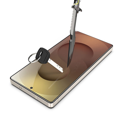 Folie de protectie Ecran Techsuit TitanGlass CrystalHD pentru Samsung Galaxy S26 Ultra, Sticla Securizata, Full Glue, Set 2 bucati