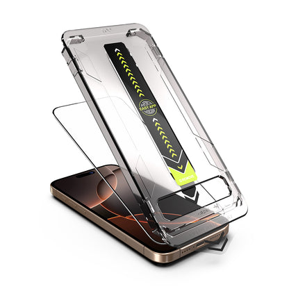 Folie de protectie Ecran Techsuit TitanGlass pentru Apple iPhone 15 Pro, Sticla Securizata, Full Glue, Neagra