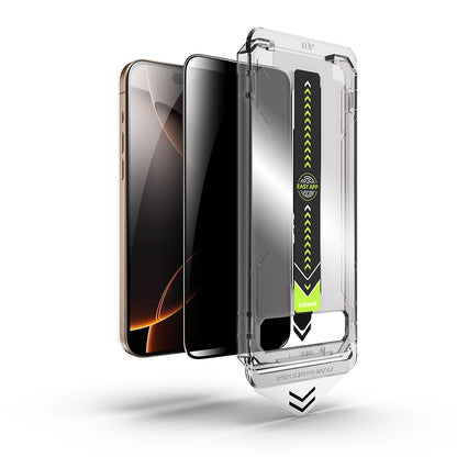Folie de protectie Ecran Privacy Techsuit TitanGlass pentru Apple iPhone 16 Plus / 15 Plus, Sticla Securizata, Full Glue
