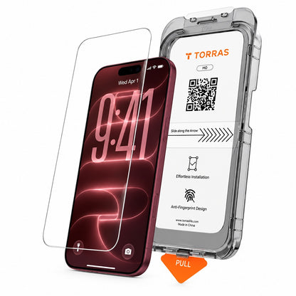 Folie de protectie Ecran Torras HD pentru Apple iPhone 18 Pro / 17 Pro, Sticla Securizata, Full Glue