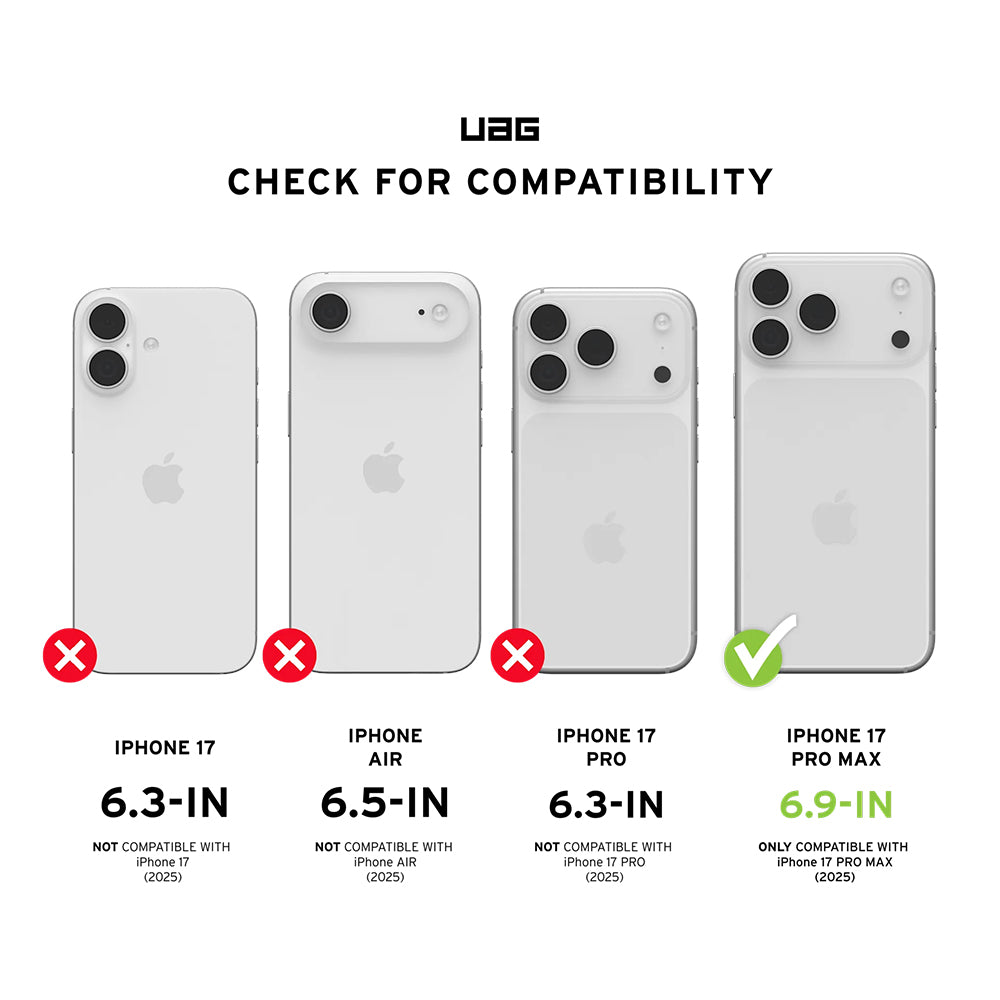 Folie de protectie Ecran Urban Armor Gear Shield pentru Apple iPhone 17 Pro Max, Sticla Securizata, Full Glue, Neagra