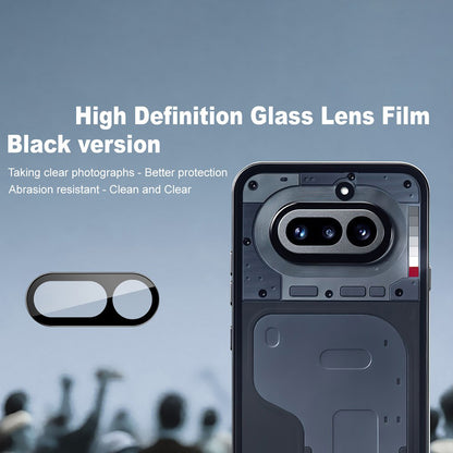 Folie de protectie Camera Spate Techsuit pentru Nothing Phone (4a), Sticla Securizata, Neagra