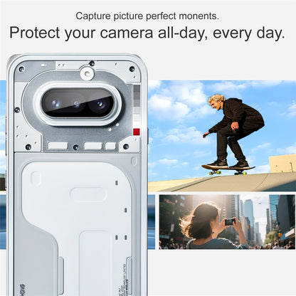 Folie de protectie Camera Spate Techsuit pentru Nothing Phone (4a), Sticla Securizata, Neagra
