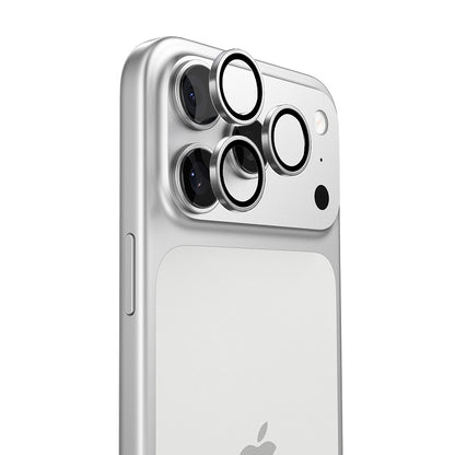 Folie de protectie Camera Spate Torras Lensguard pentru Apple iPhone 17 Pro Max / 17 Pro, Sticla Securizata, Argintie