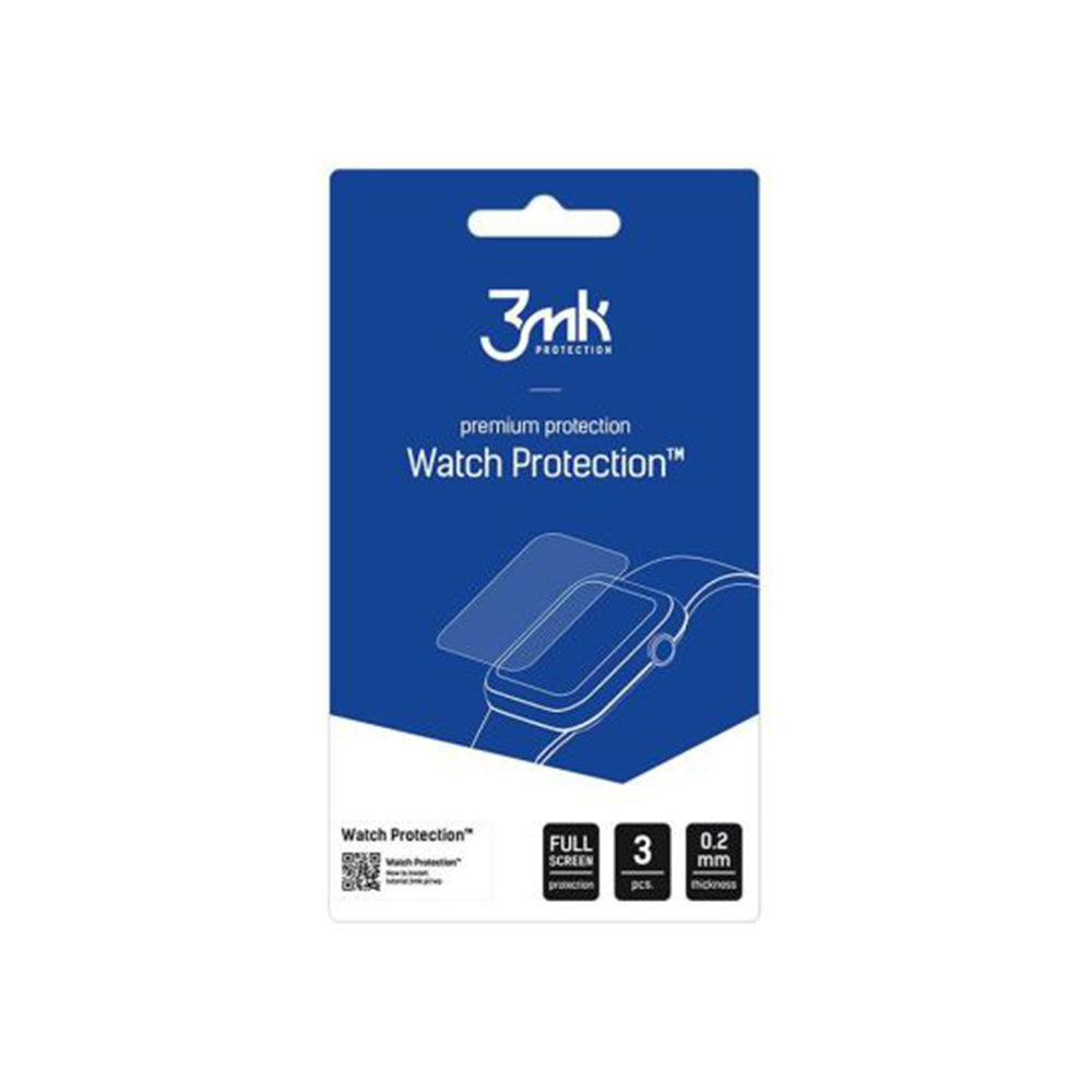 Folie Protectie 3MK Arc pentru Huawei Band 11, Set 3 bucati, Plastic
