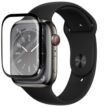 Folie Protectie Bestsuit pentru Apple Watch 9 / 8 41mm Series, Sticla Flexibila, Neagra