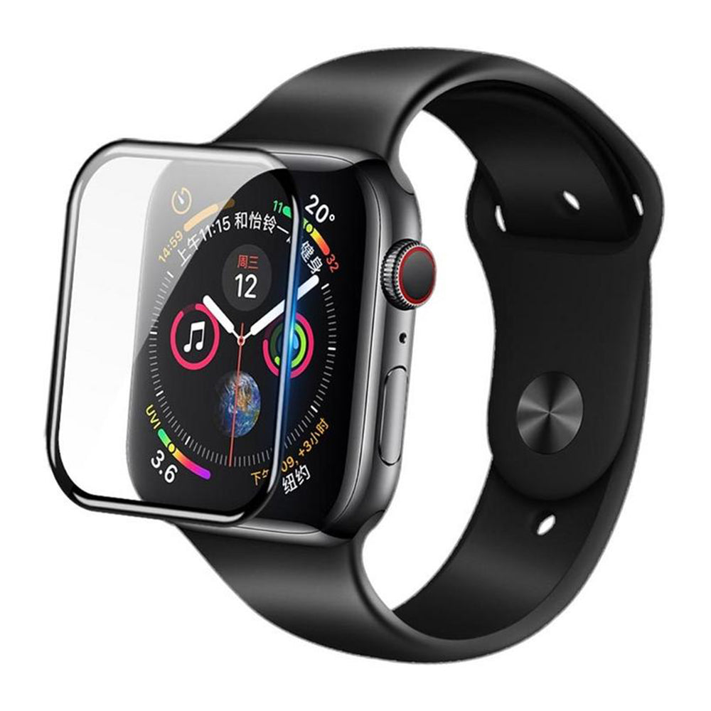 Folie Protectie Blueo High Molecule pentru Apple Watch 40mm Series, Sticla Securizata, Neagra