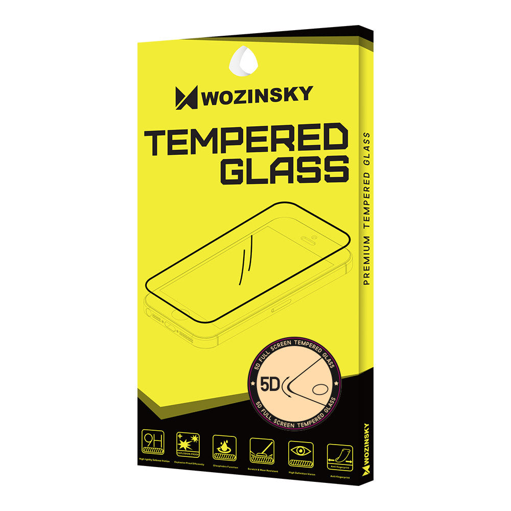 Folie de protectie Ecran WZK pentru Apple iPhone SE (2022) / SE (2020) / 8, Sticla Securizata, Full Glue, 5D, Neagra