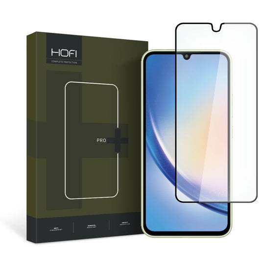 Ochraniacz ekranu HOFI PRO+ do Samsung Galaxy A34 A346, szkło ochronne, pełne klejenie, czarny