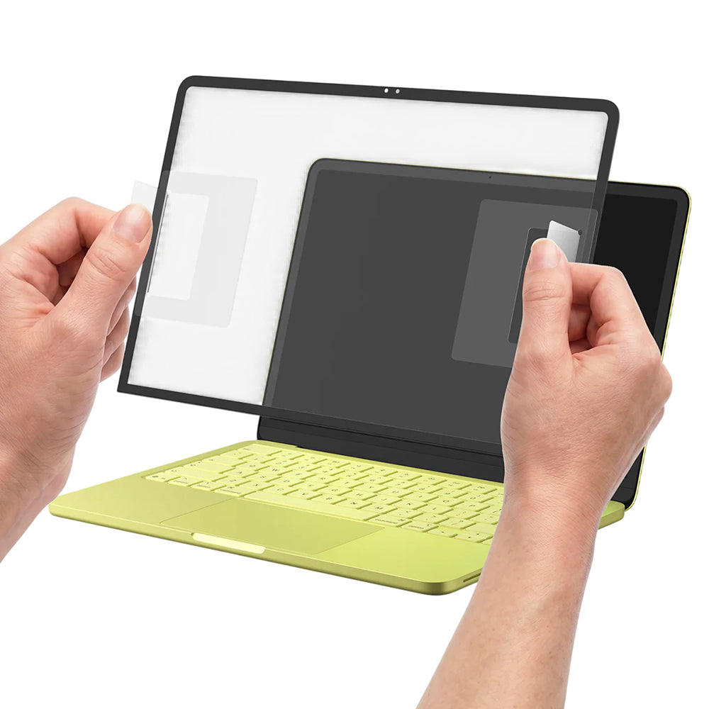 Folie Protectie Ecran Spigen GlastR Slim pentru Apple MacBook Neo 13inch, Sticla Securizata, Neagra AGL11669