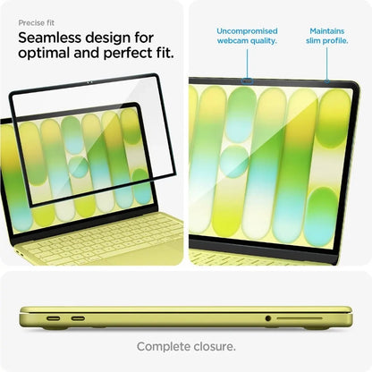 Folie Protectie Ecran Spigen GlastR Slim pentru Apple MacBook Neo 13inch, Sticla Securizata, Neagra AGL11669