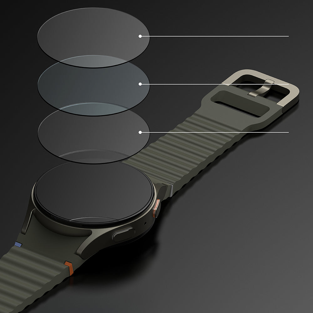 Folie Protectie Ringke R6 pentru Samsung Galaxy Watch7 44mm, Set 4 bucati, Sticla Securizata
