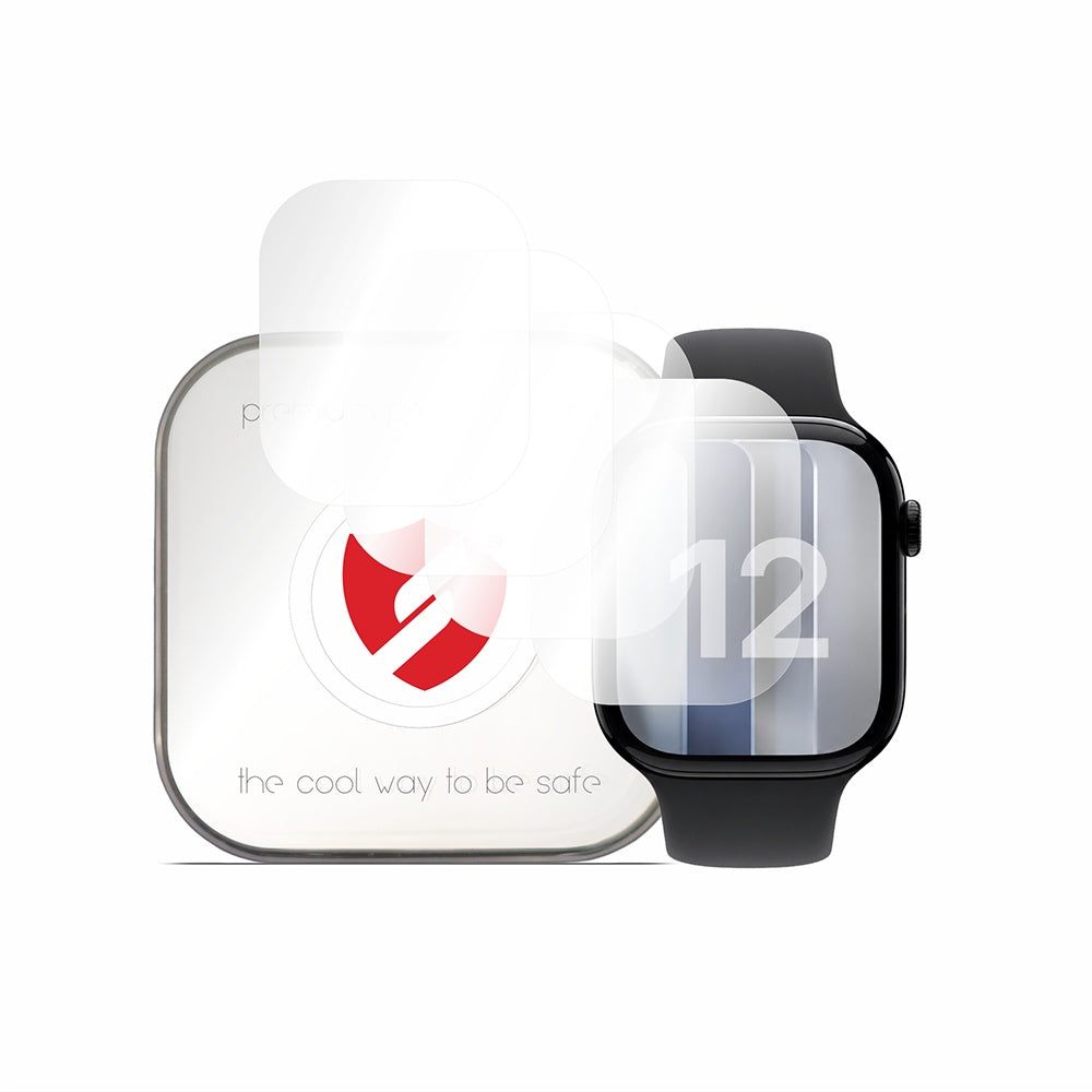 Folie Protectie Smart Protection Premium Classic pentru Apple Watch Series 12 42mm, Set 4 bucati, Plastic