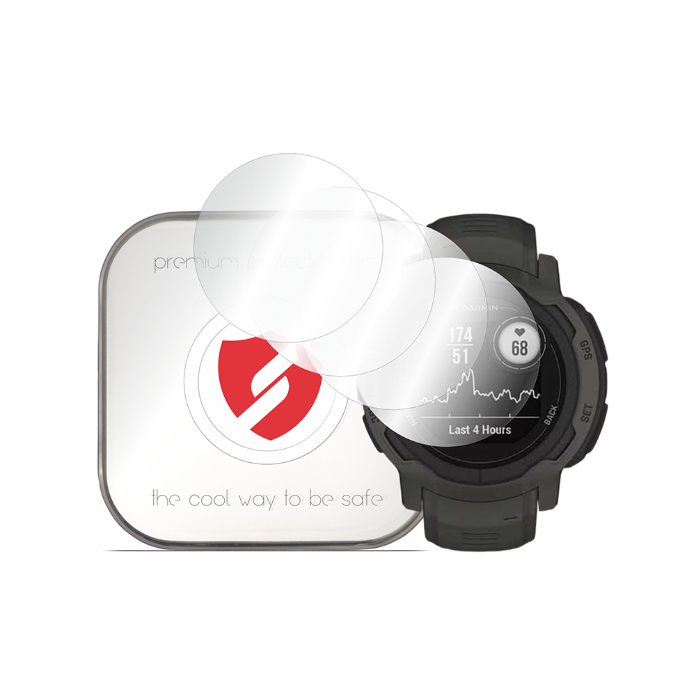 Folie Protectie Smart Protection Premium Classic pentru Garmin Instinct 2, Set 4 bucati, Plastic