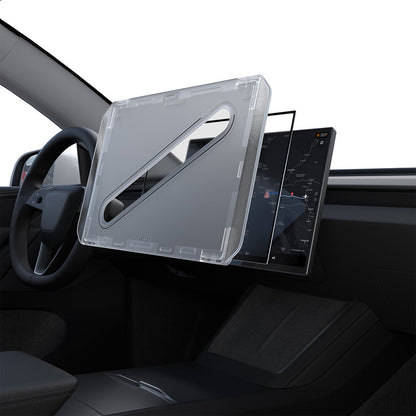 Folie Protectie Spigen GlastR EZ FIT Anti-Glare pentru Navigatie Tesla Y 2026 Premium / Performance, Sticla Securizata AGL10819